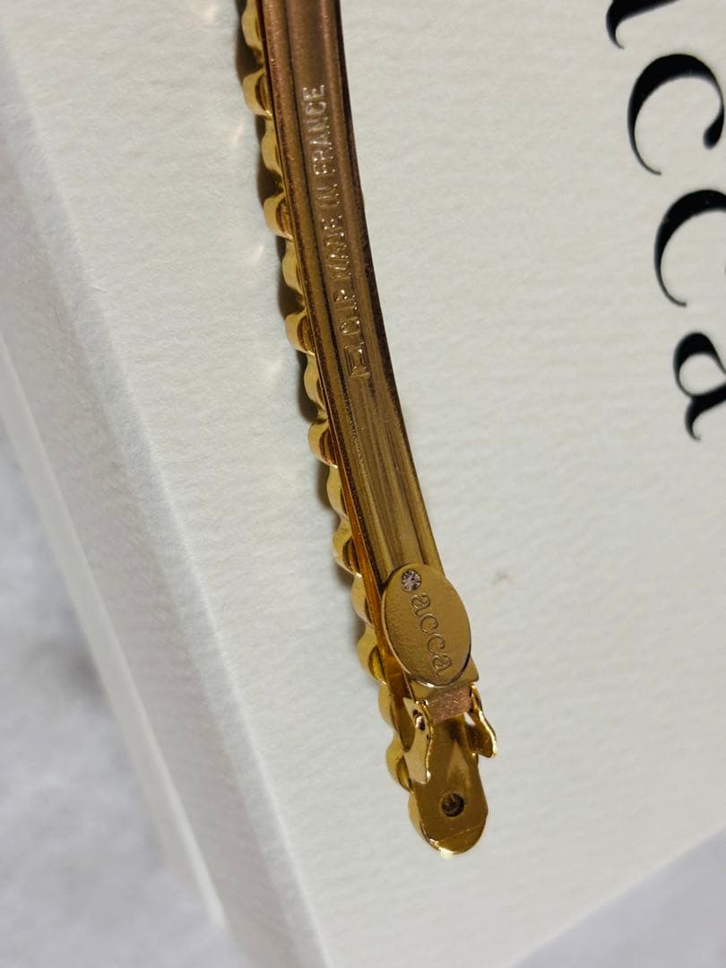 【レア/極美品】アッカ acca クリップ バレッタ グリーン