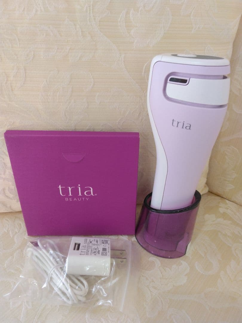 tria 美容器 パープル 充電器付き