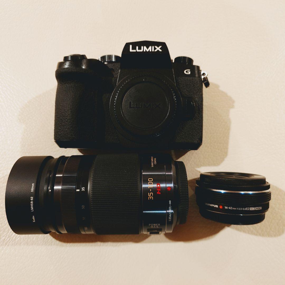 ミラーレス一眼 Lumix DC-G99 レンズ4点セット