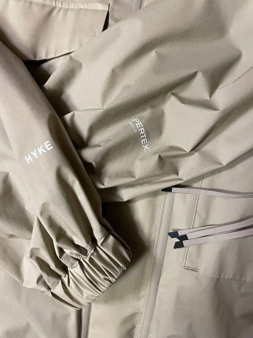 HYKE PERTEX WEP JACKET ナイロン ジャケット ベージュ