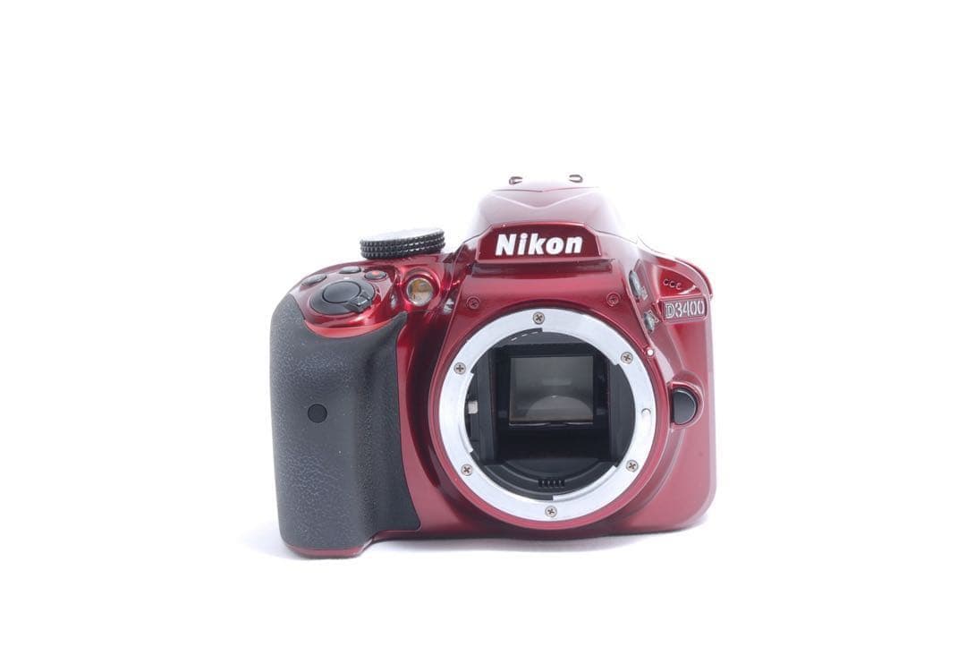 すぐ使える⭐️Nikon ニコン D3400⭐️ダブルレンズ⭐️赤⭐️動画撮影⭐️一眼レフ