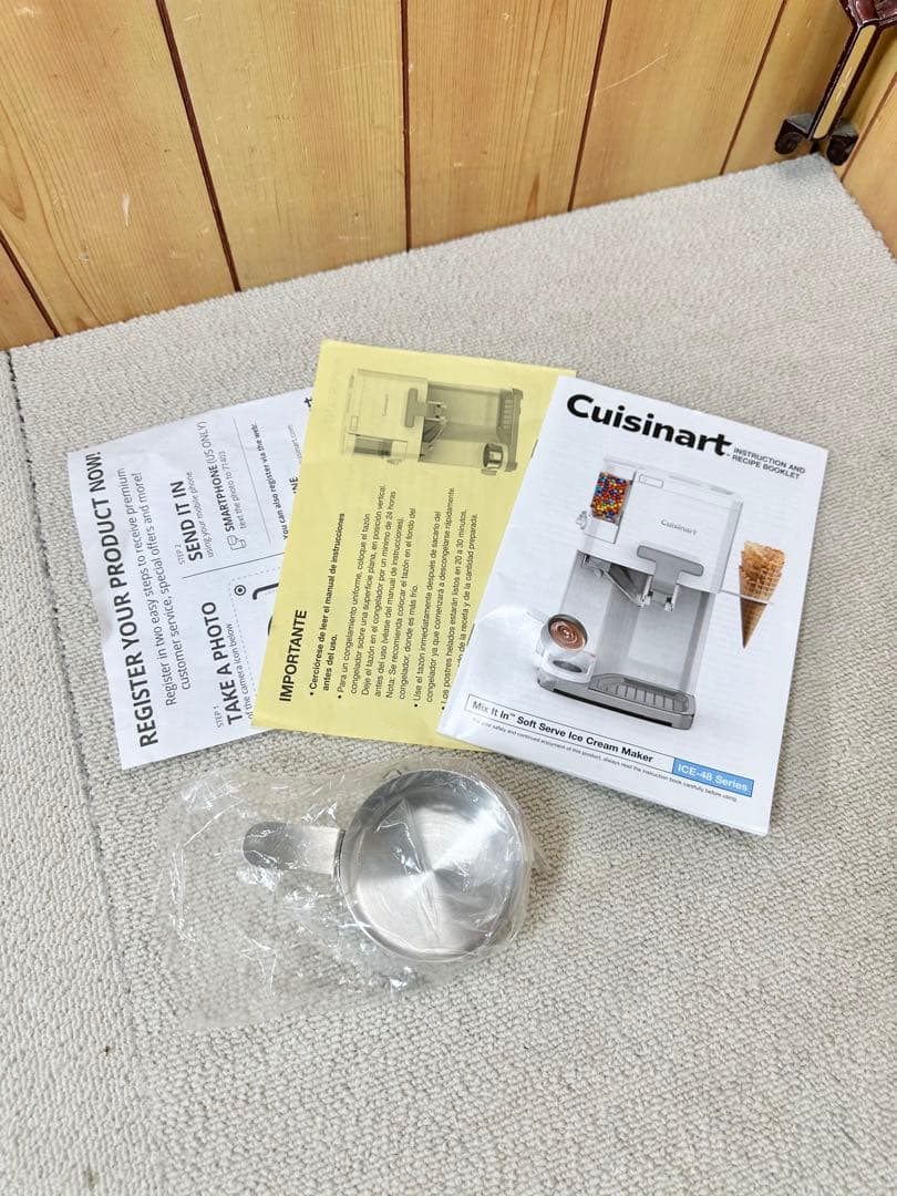 【未使用】クイジナート ソフトクリームメーカー ICE-48 アイスクリーム