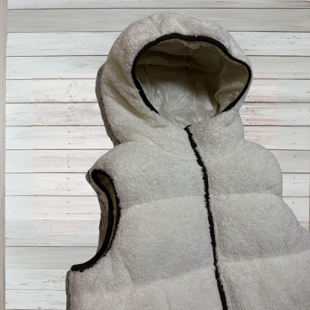 ノースフェイス　ホワイト　ダウンベスト　700フィル