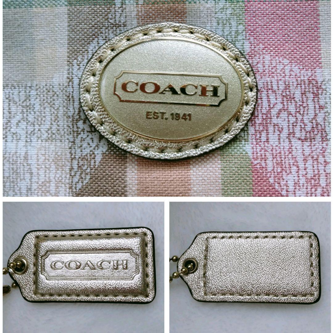 【希少美品】 コーチ シグネチャー リュック ポピー マドラス COACH