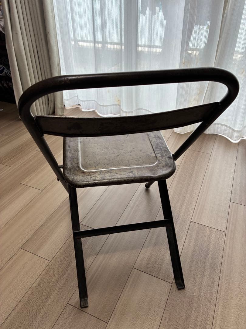 インダストリアル 工業系 ビンテージ 折りたたみ椅子 ミリタリー アンティーク