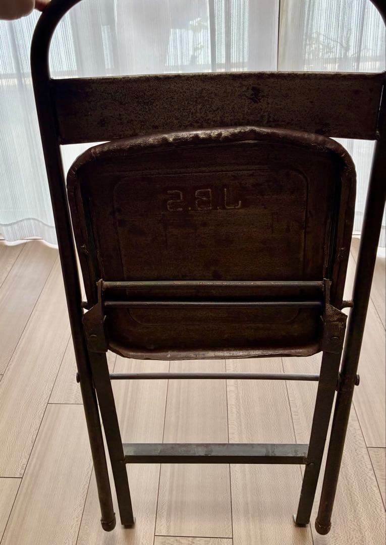 インダストリアル 工業系 ビンテージ 折りたたみ椅子 ミリタリー アンティーク