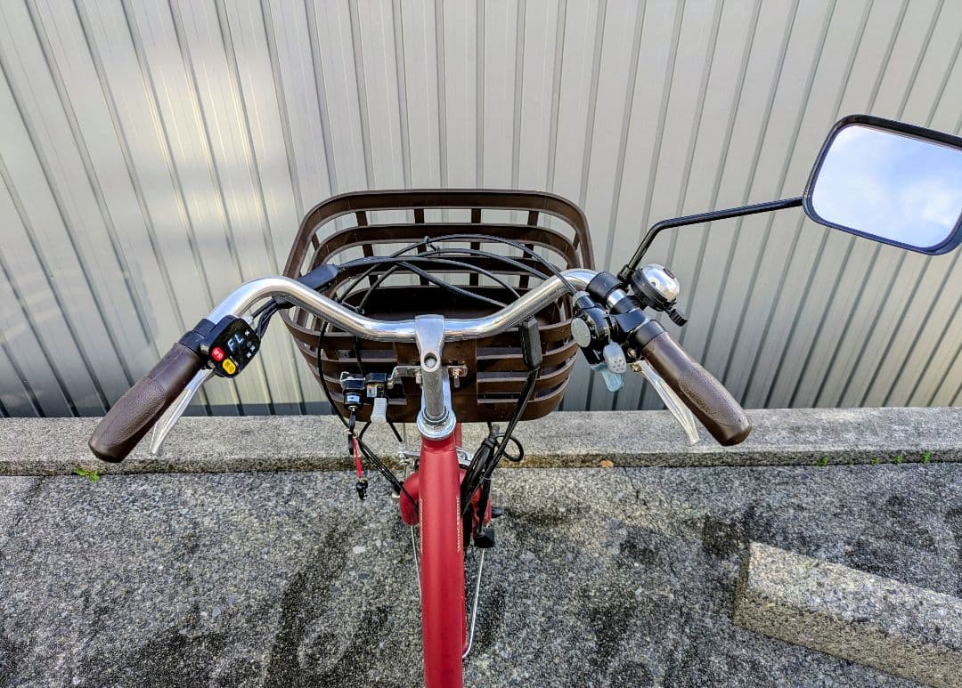 使用数回 ブリヂストン 電動三輪車 フロンティア ラクットワゴン レッド 送料込