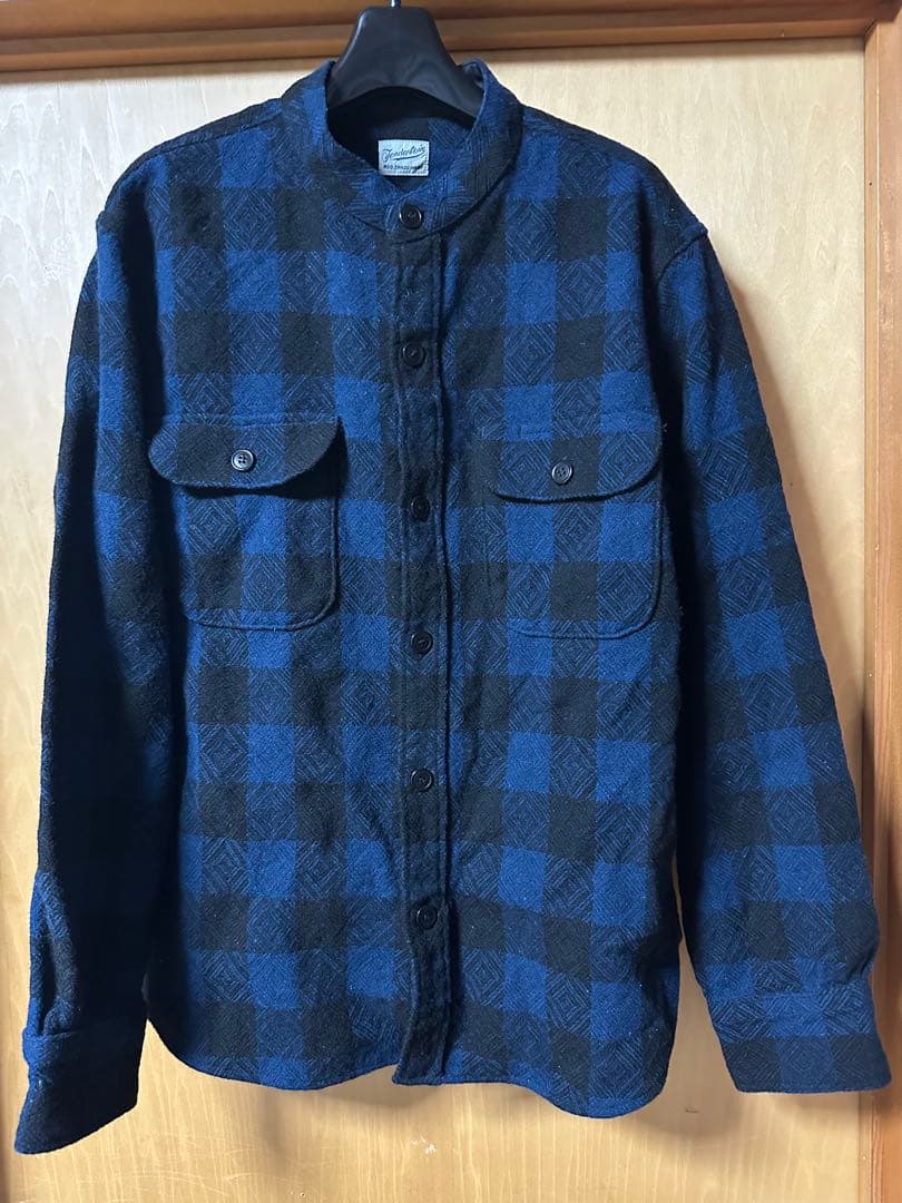 Tenderloin ウールシャツ S バンドカラー　スタンドカラー　レアモデル