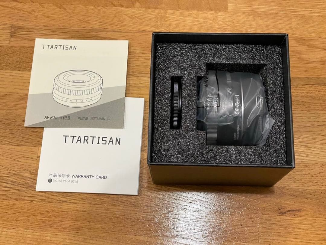 【新品】TTArtisan 27mm f2.8 AF　ブラック Xマウント