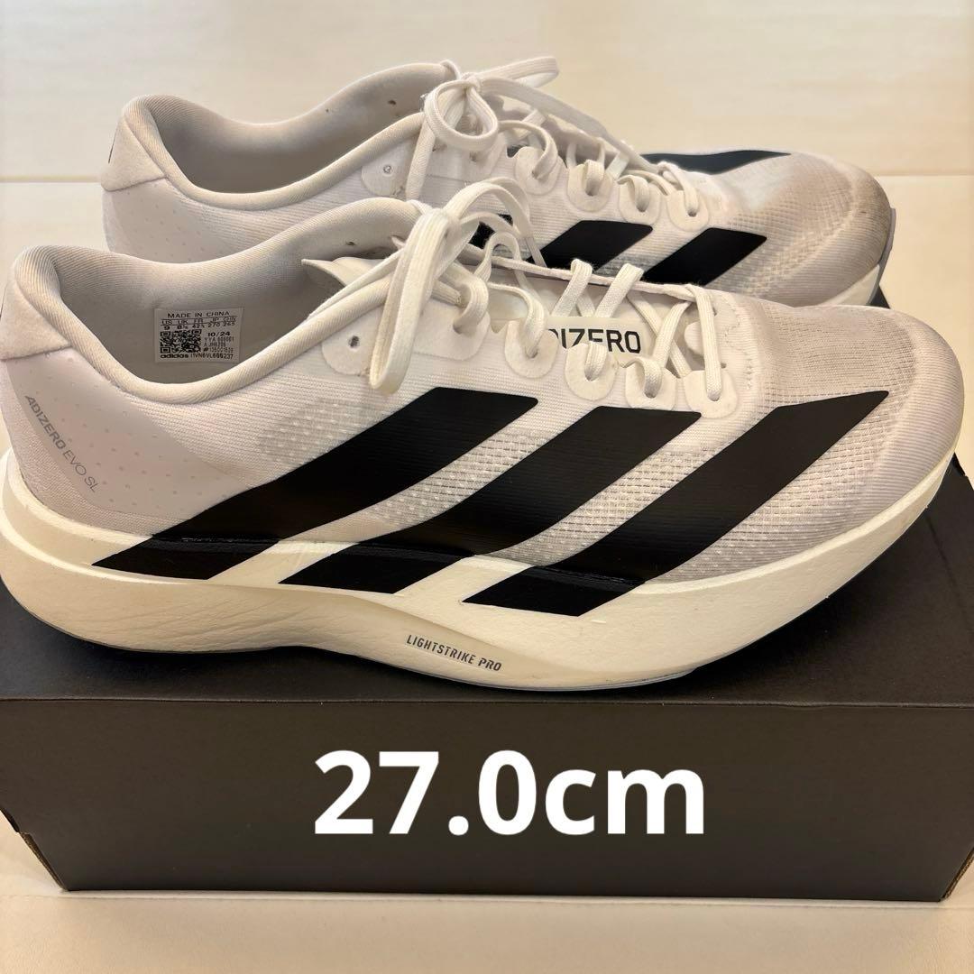 ADIZERO EVO SL 27cm アディダス