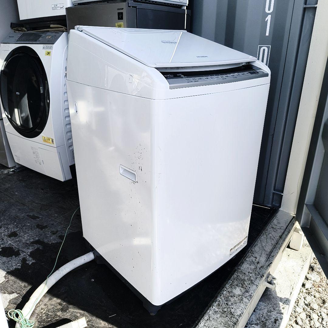運搬取付無料！日立ビートウォッシュ純正！熱乾燥付き！しっかり乾くおしゃれ洗濯機！