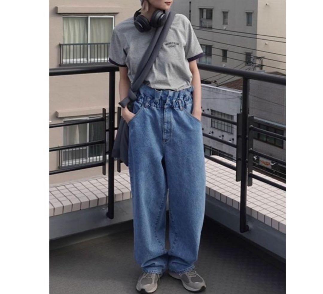 新品タグ付　anuke Waist Tuck Denim デニム