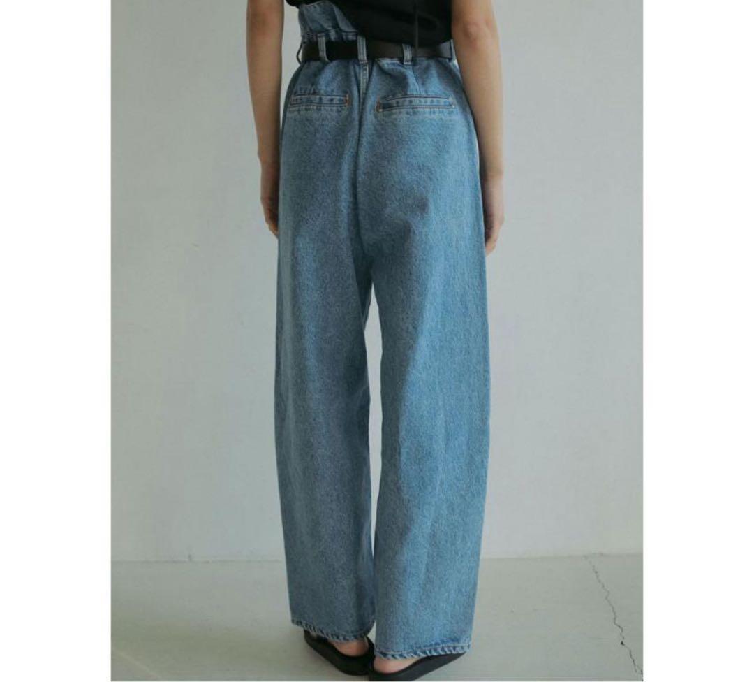 新品タグ付　anuke Waist Tuck Denim デニム
