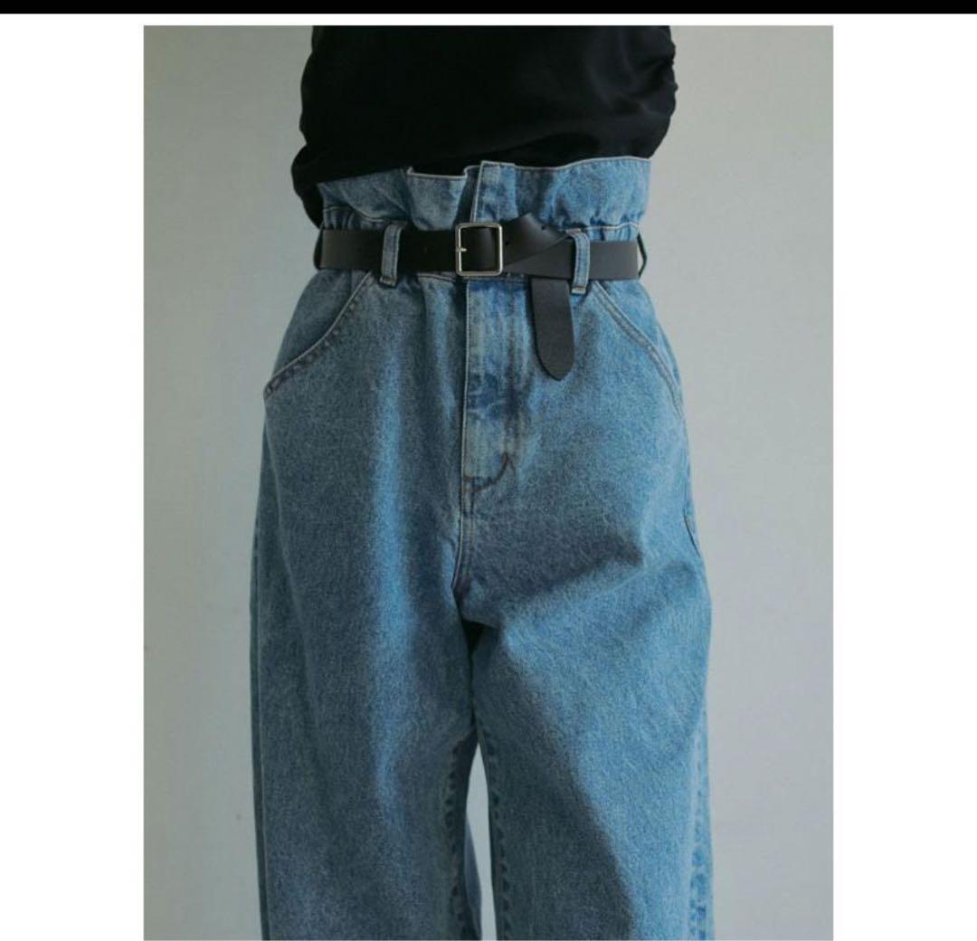 新品タグ付　anuke Waist Tuck Denim デニム