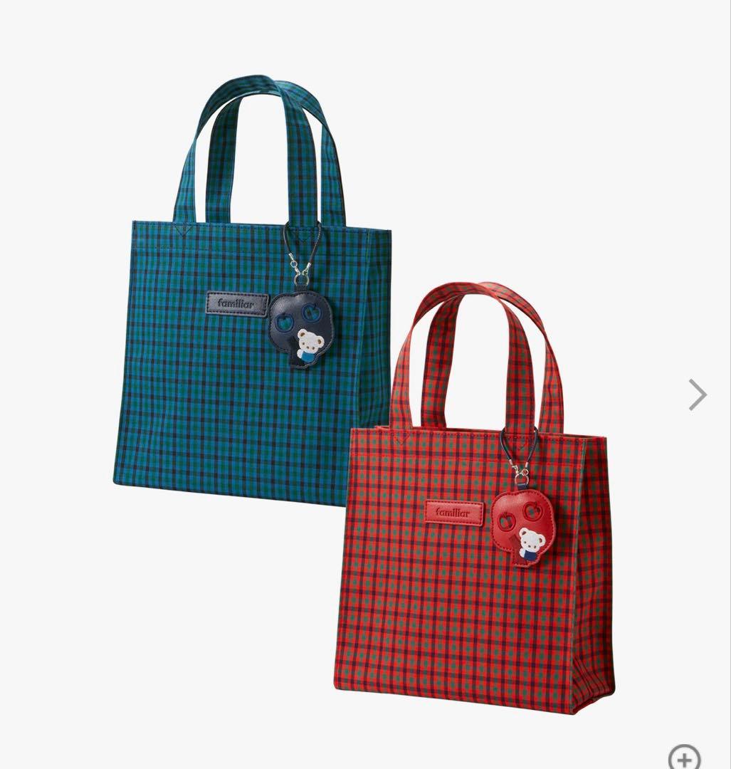 ファミリアfamiliar トートバッグ　red