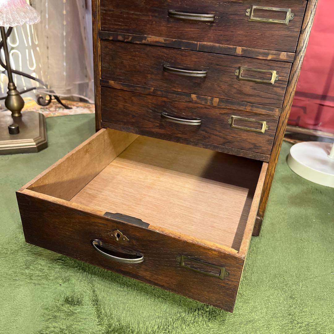 Cis古家具　小引き出し　小物入れ　書類ケース　古家具　アンティーク　昭和