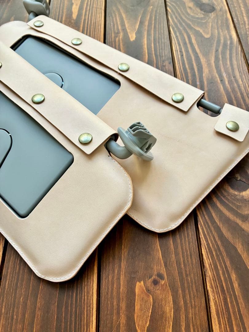 新型ジムニー 64 74 本革 サンバイザーカバー 専用設計 ヌメ革 ナチュラル