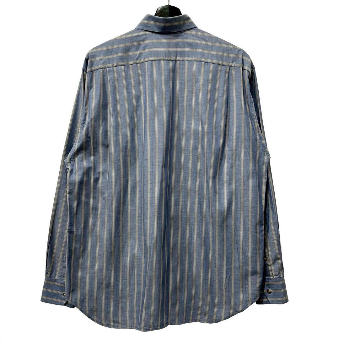 90s Christian DIOR コットンストライプシャツ 名作 HOMME
