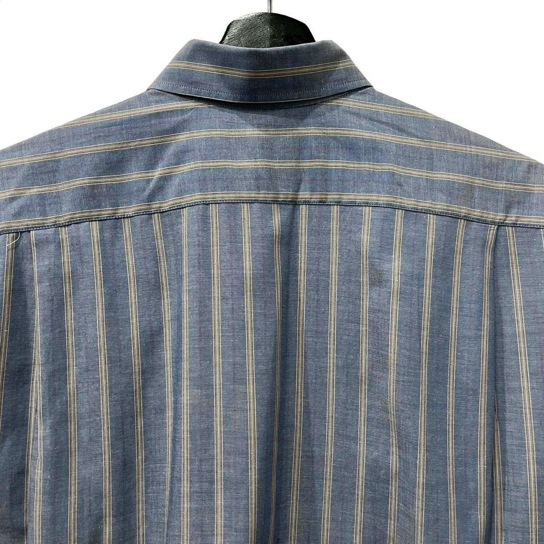 90s Christian DIOR コットンストライプシャツ 名作 HOMME