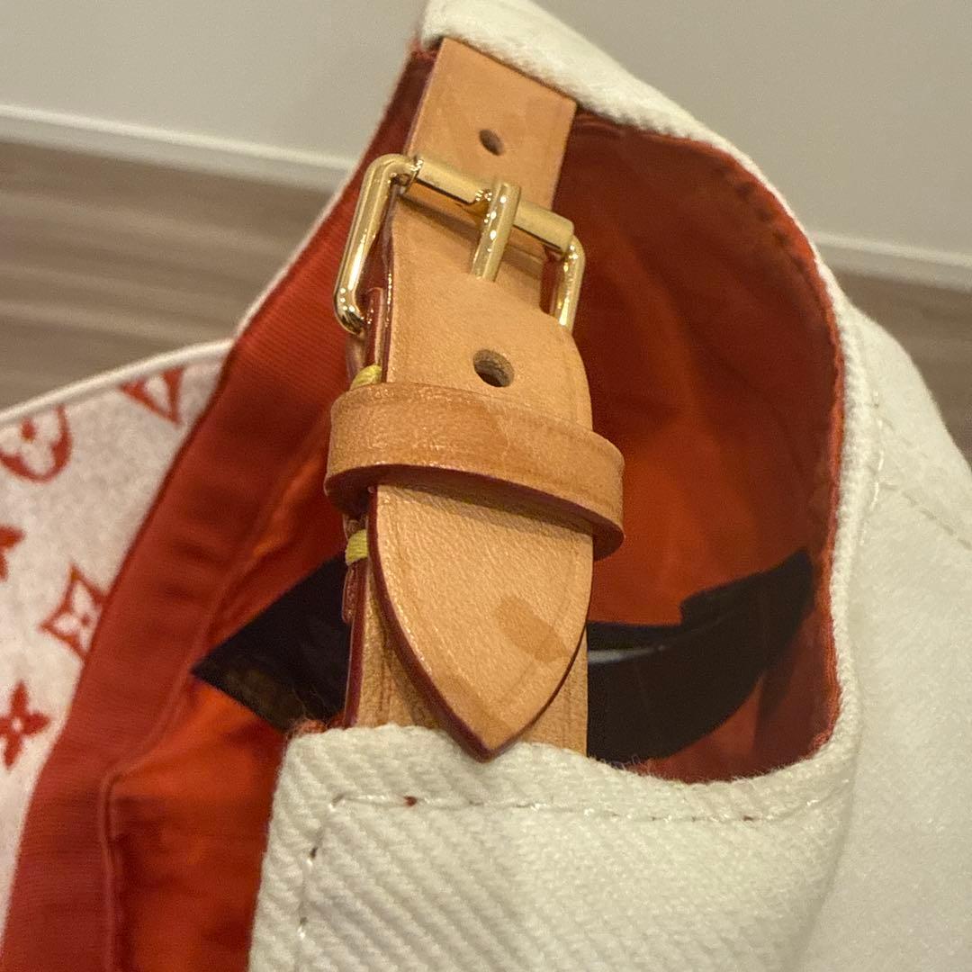 Louis Vuitton ベースボールキャップ ホワイト/オレンジ