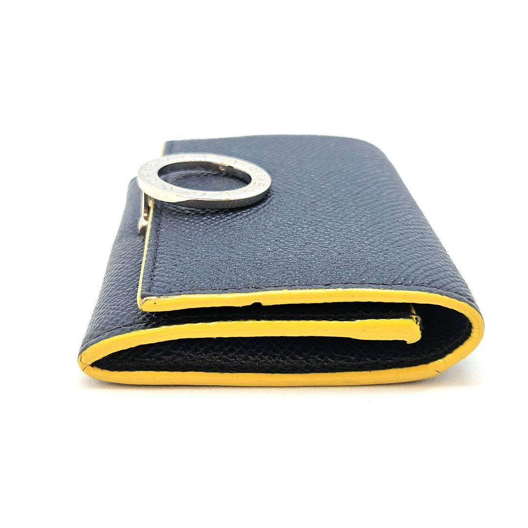 BVLGARI ブルガリ ケース パース サークルロゴ ネイビー