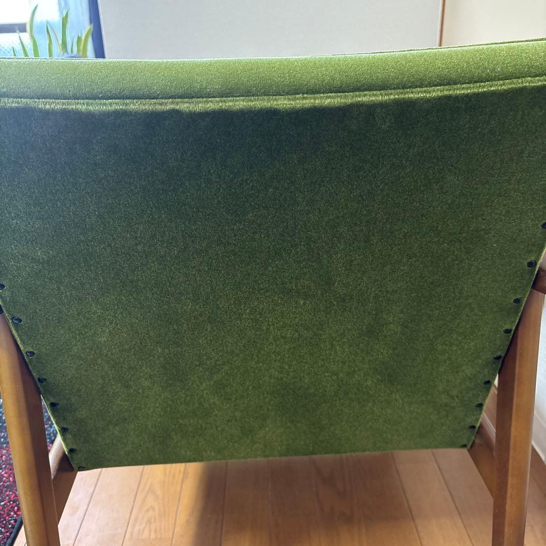 カリモク60 Kチェア　1シーター　モケットグリーン