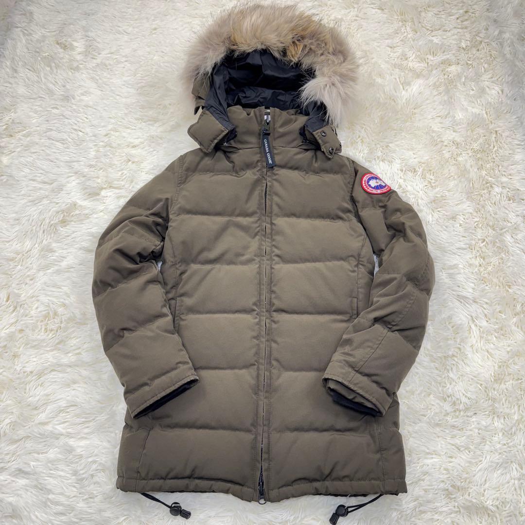 希少✨ カナダグース ダウンコート ベルビル カーキ Sサイズ コヨーテファー