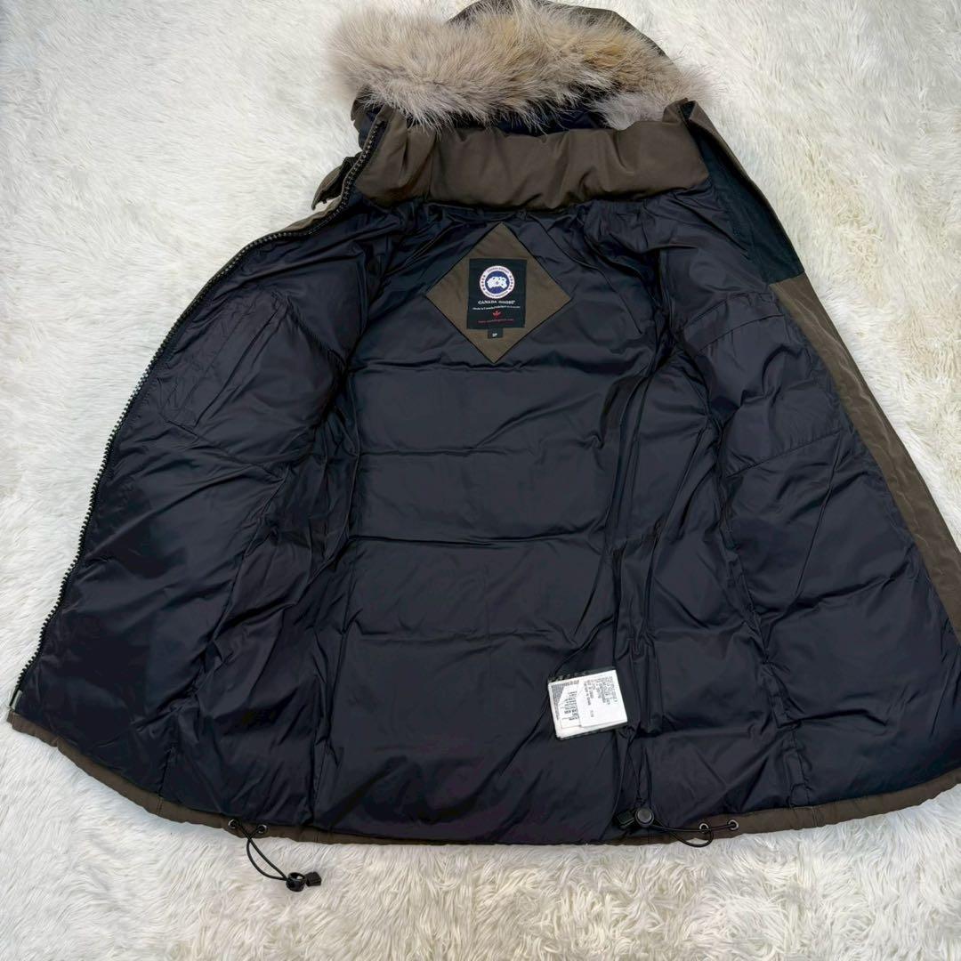 希少✨ カナダグース ダウンコート ベルビル カーキ Sサイズ コヨーテファー