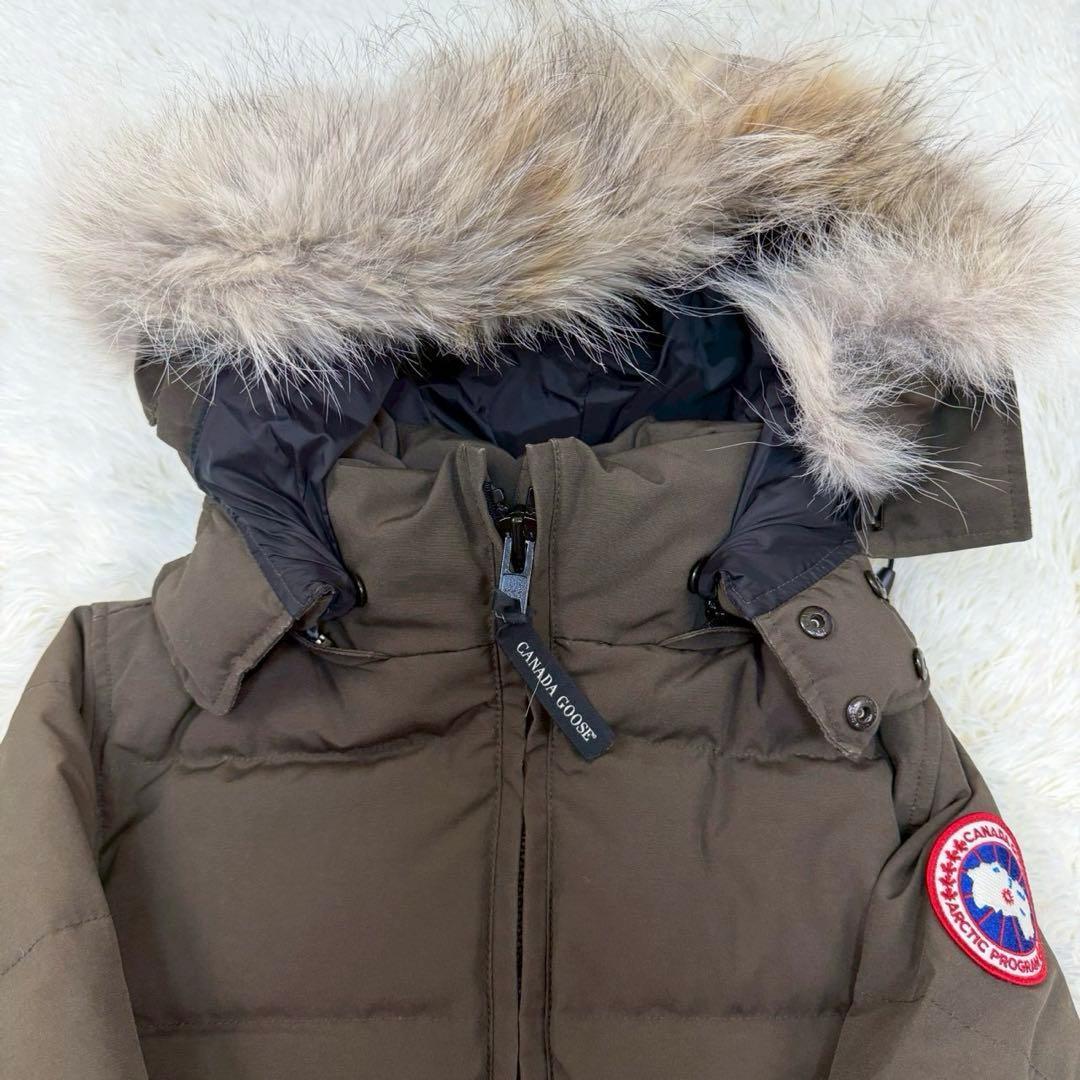 希少✨ カナダグース ダウンコート ベルビル カーキ Sサイズ コヨーテファー