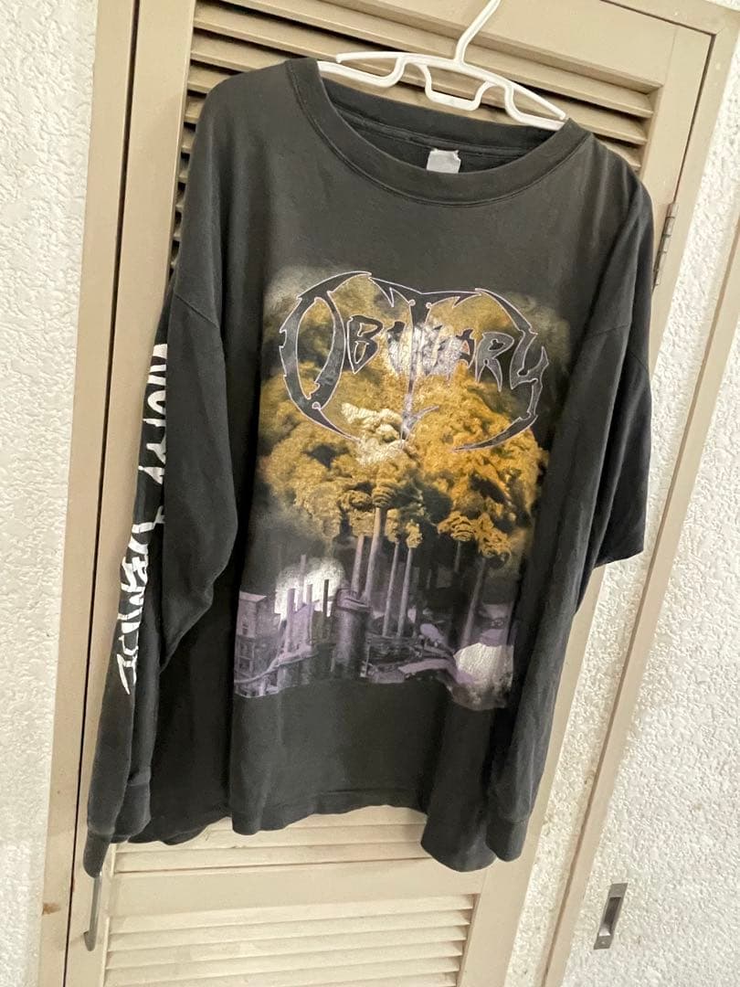 obituary cause of death 長袖　ロンt ヴィンテージ