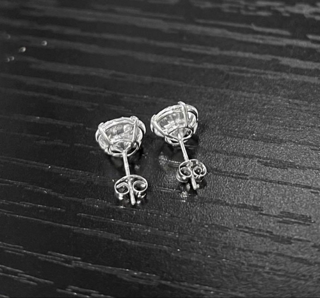 AVALANCHE アバランチ ホワイトゴールド スタッズ ピアス