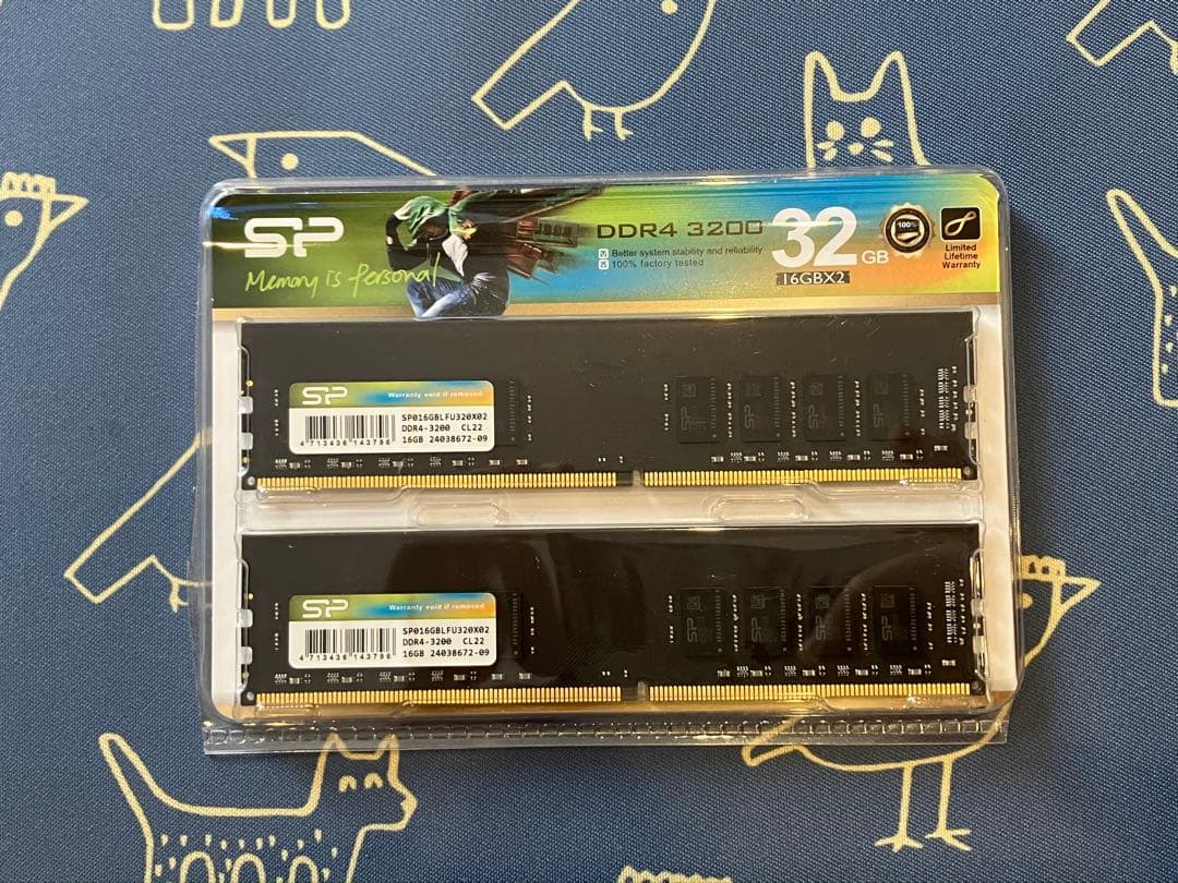 SP 32GB DDR4 3200MHz 16GB×2＝32GB