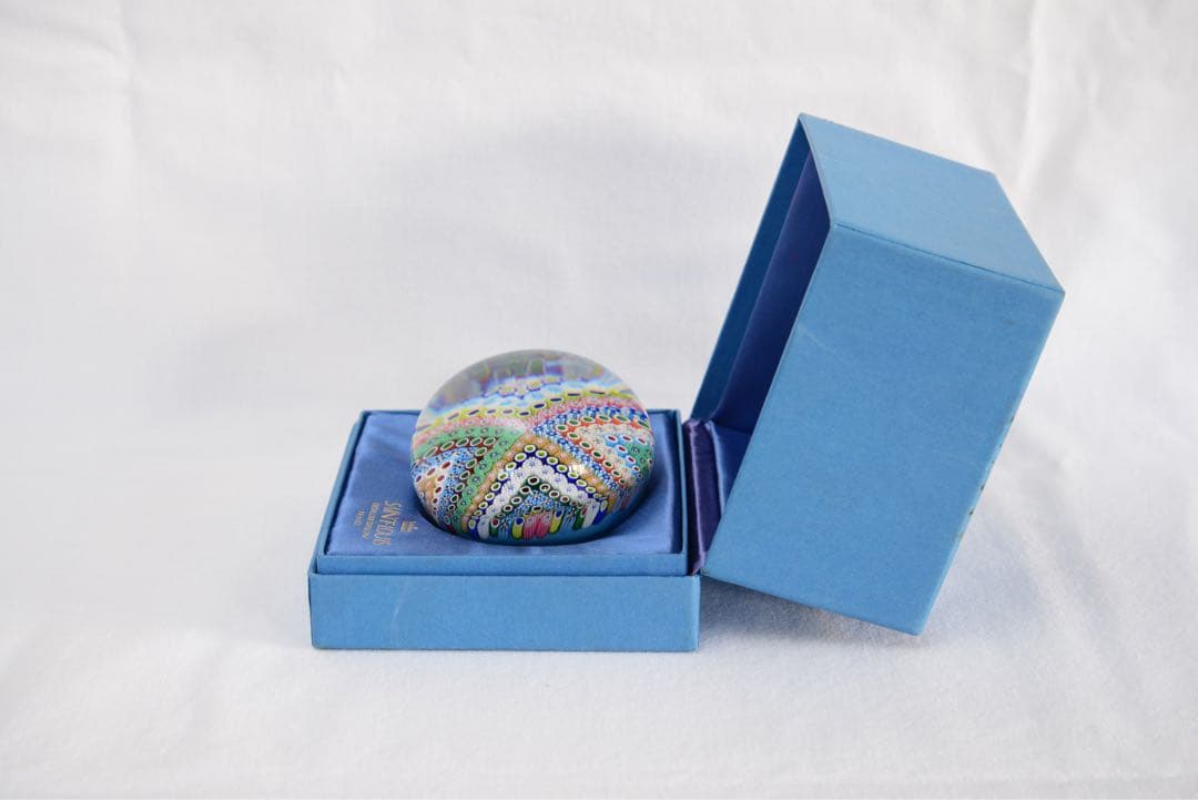 SAINT LOUIS ガラスペーパーウェイト多色