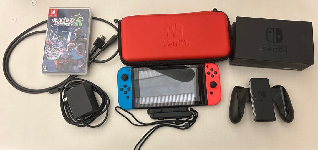 Nintendo Switch 本体 青/赤 + ポケモンソフト箱無し