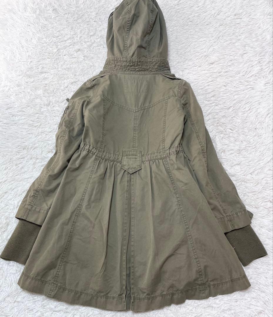 BURBERRY BLUE LABEL キルティングライナー付きモッズコート