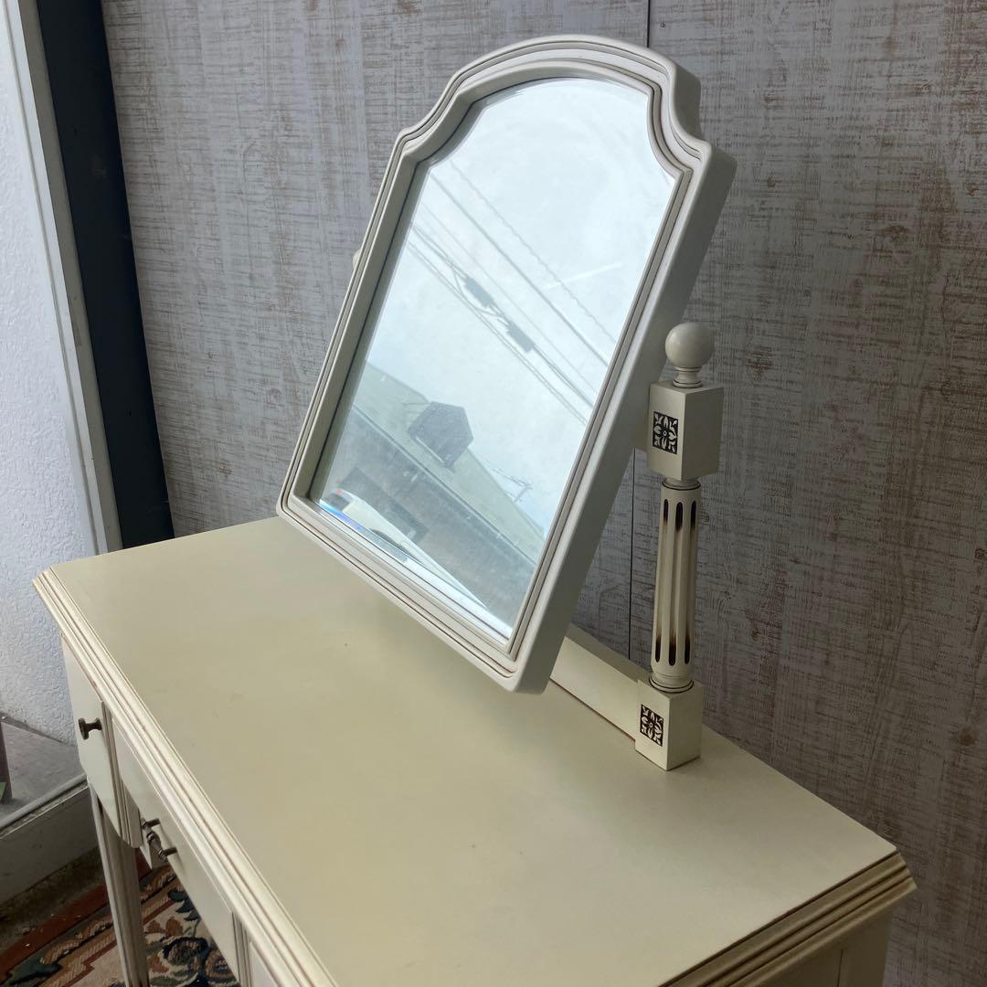 フランスベッド ロココ クラシカル 木製ドレッサー 化粧台 古家具 ビンテージ