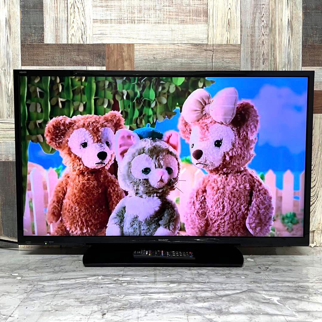 全国送料込❣️シャープ40型テレビ Wチューナ外付HDD裏録画2T-C40AE1