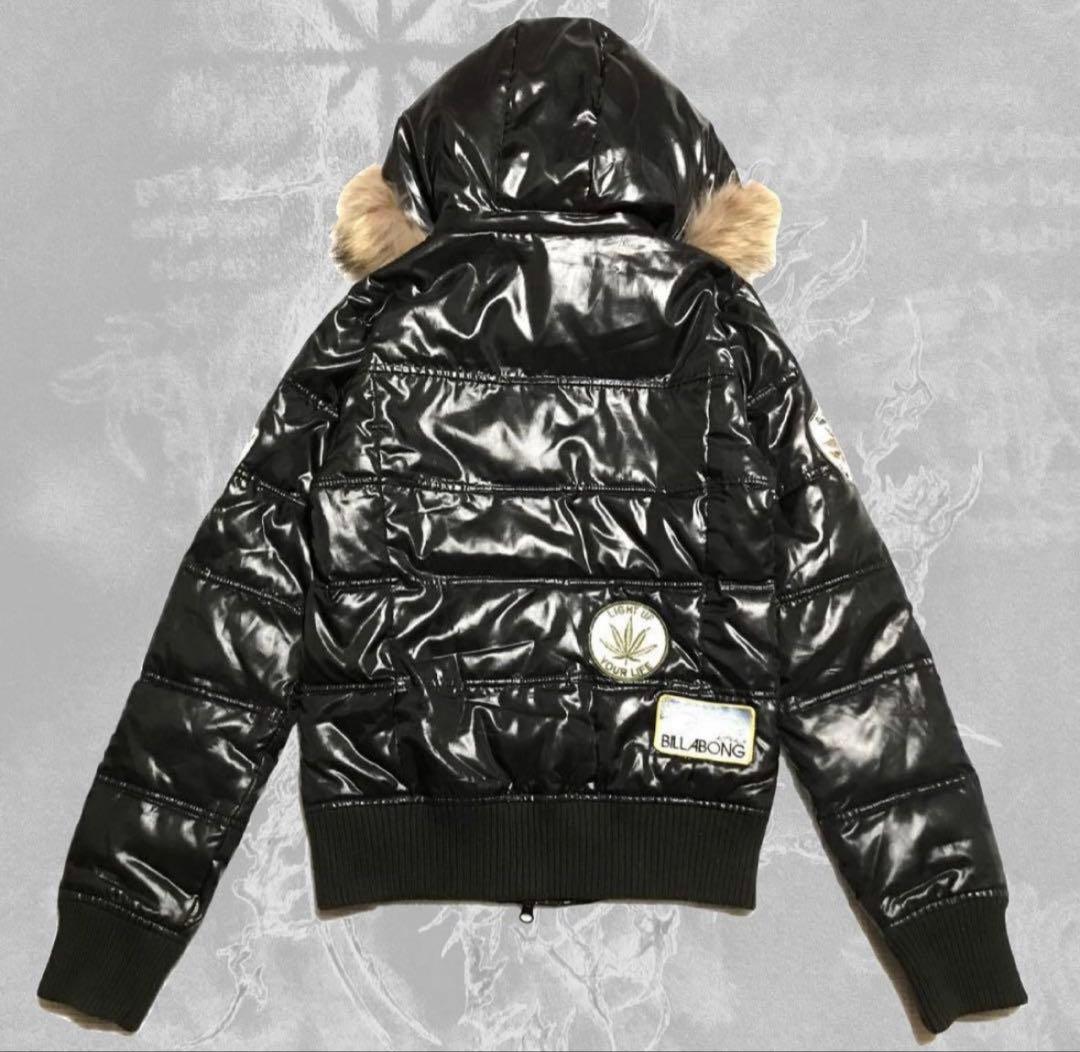 y2k archives グランジ ファーダウン ダウンジャケット ワッペン