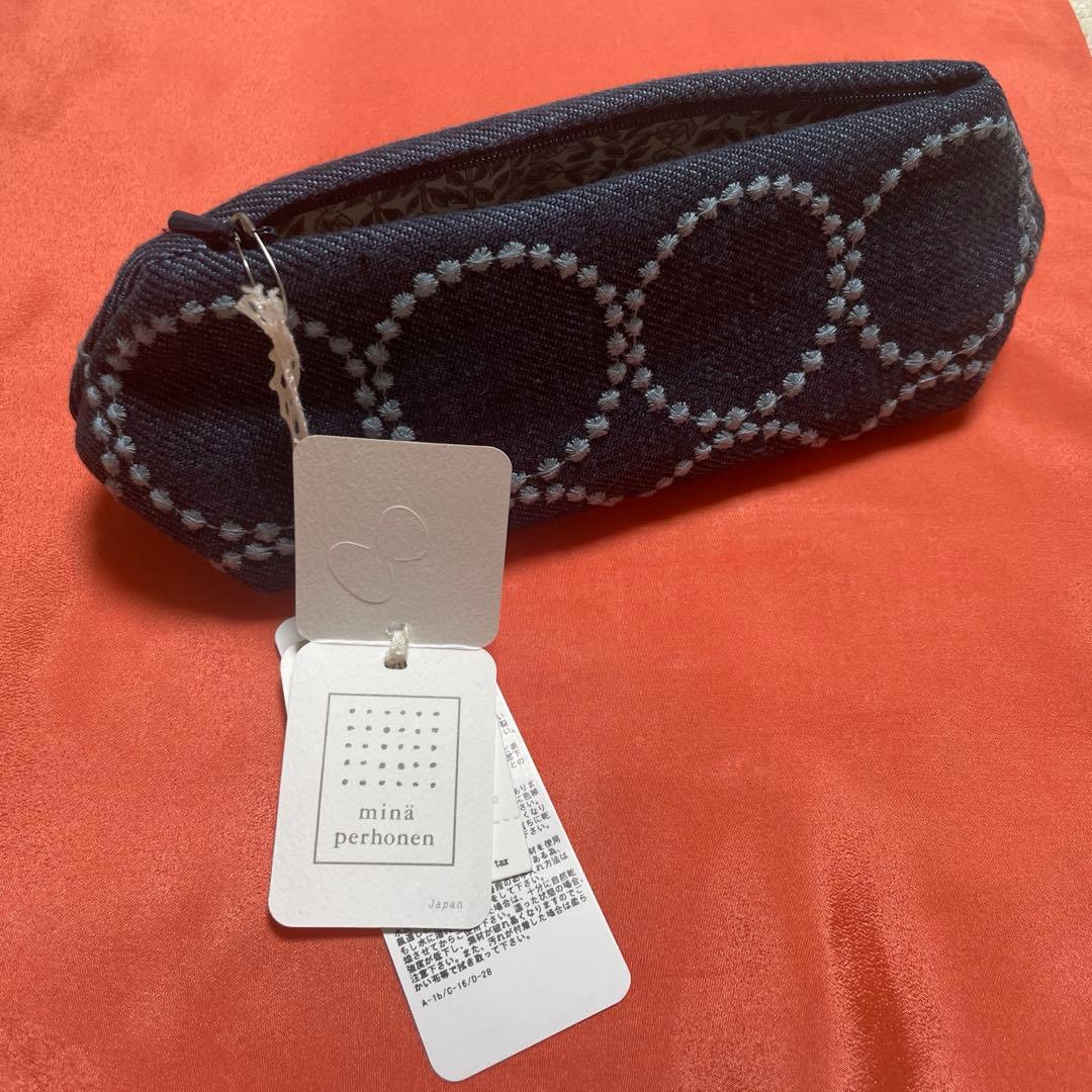 【新品 未使用】ミナペルホネン　quartz pouch