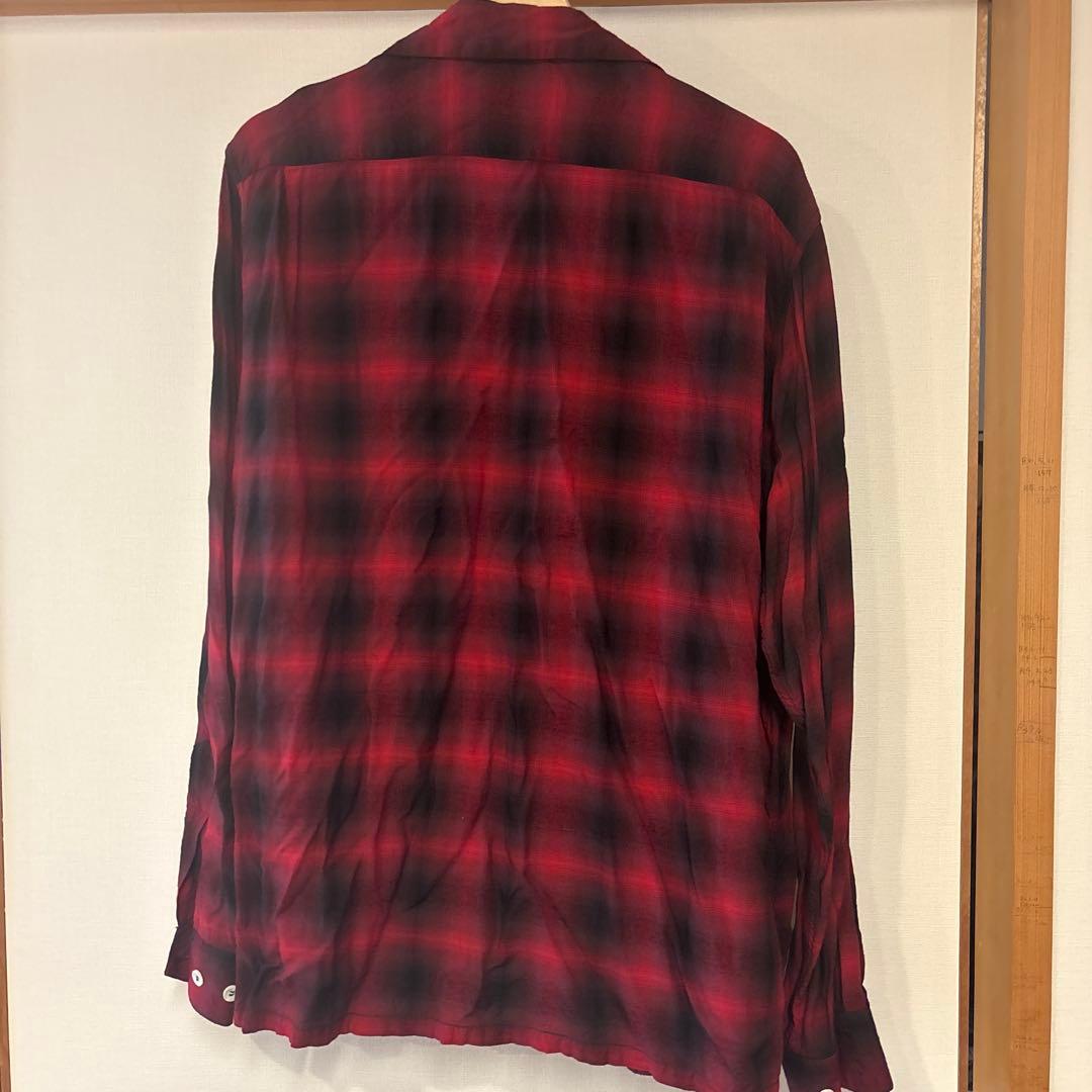 ヒ*キ様 SUGAR CANE OMBRE CHECK OPEN SHIRT X