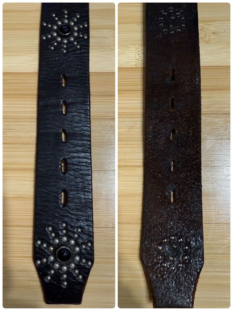 ⭐️美品⭐️HTC⭐️ピーナッツオーバーレイベルト⭐️ブラックパイソン＆レザー⭐️36