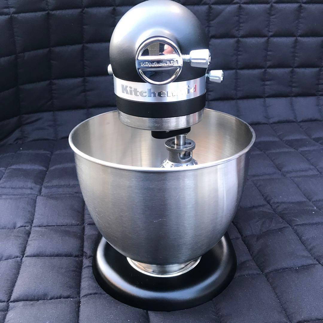 極美品 3.3Lブラック フードグラインダー付 キッチンエイド スタンドミキサー