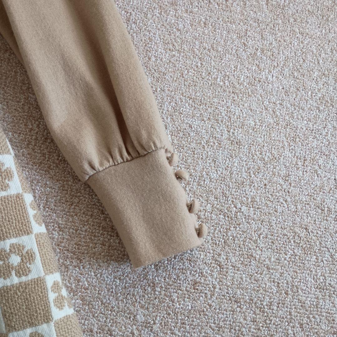 エムズグレイシー　カタログ連載 市松模様 フラワープリント ワンピース М