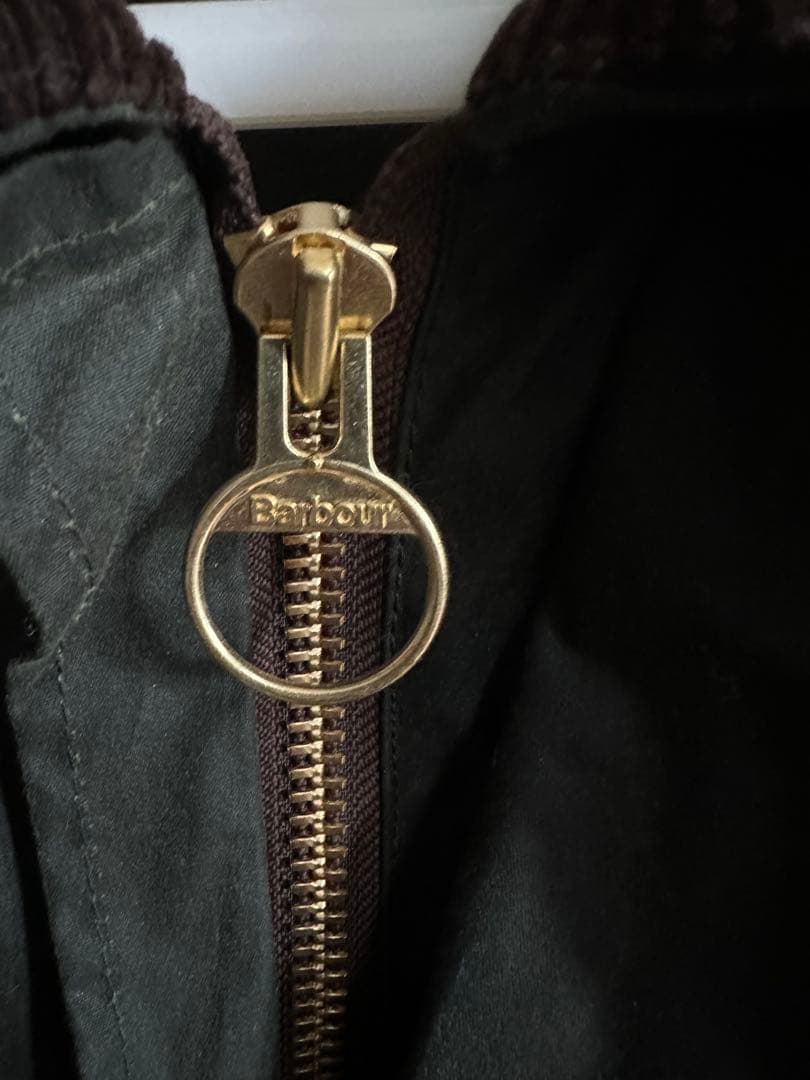 美品　Barbour BEDALE WAX ジャケット Sage 帽子付け