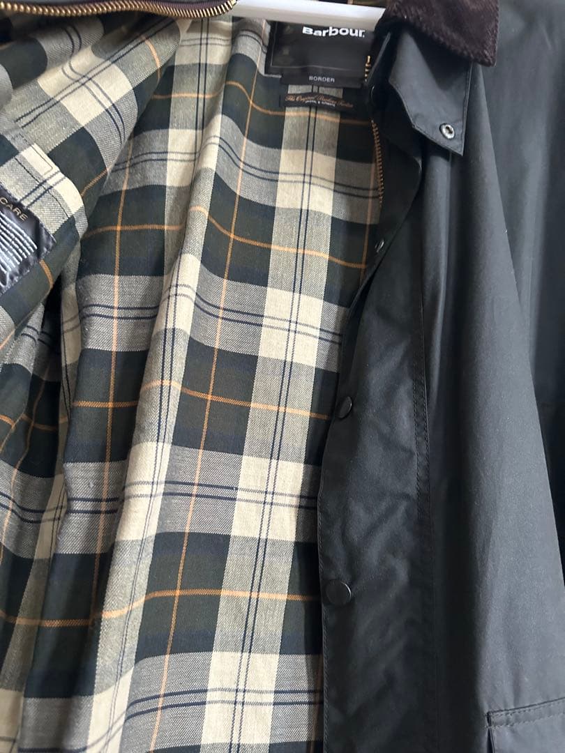 美品　Barbour BEDALE WAX ジャケット Sage 帽子付け
