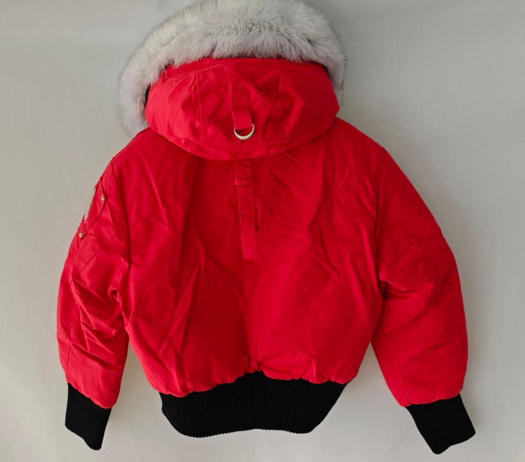 木*夏様 MOOSE KNUCKLES 赤 ダウン ホワイトファー付き