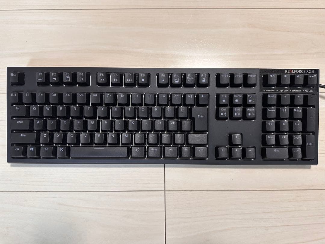 REALFORCE R2A-JP4G-BK RGB キーボード 本体 日本語配列