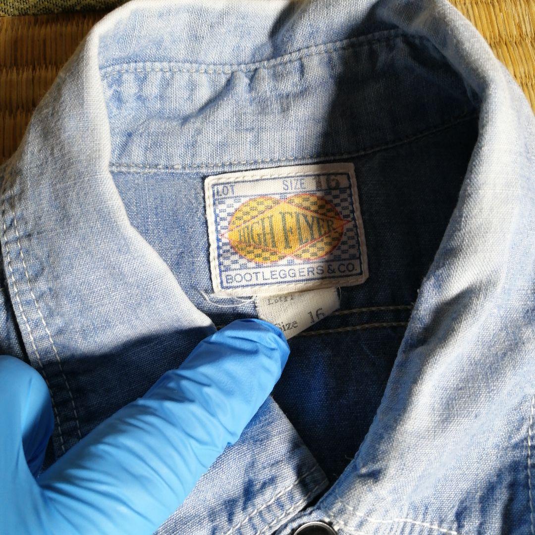 ブートレガーズ　シャンブレーシャツ　サイズL