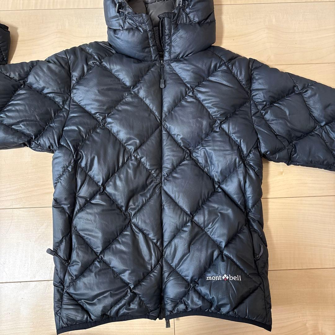 モンベル　ライトアルパインパーカ　フーディ　ダウン　黒　レディースS