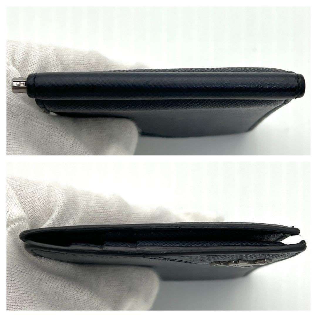 PRADA プラダ サフィアーノ メタル マネークリップ カードケース 二つ折り